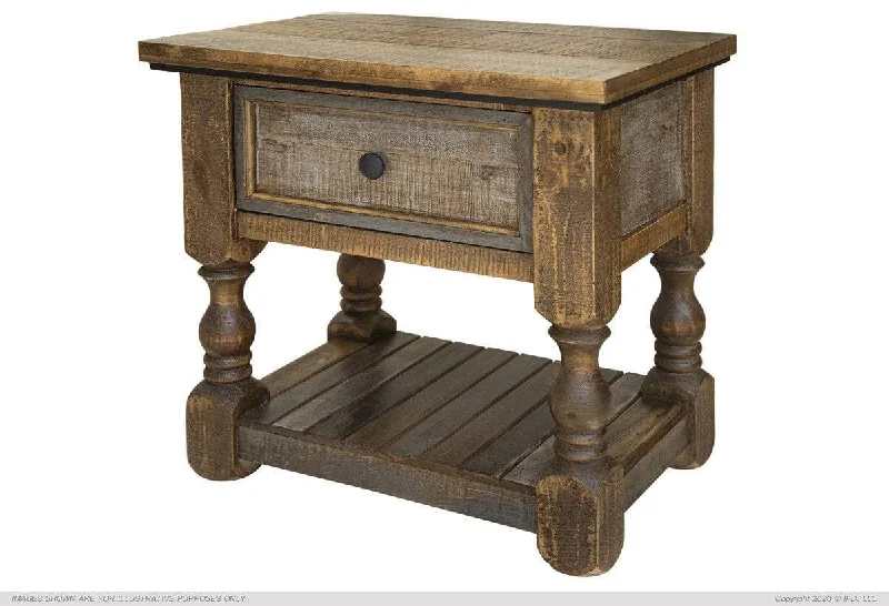 STONE BROWN NIGHTSTAND