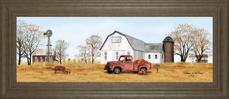 Autumn On The Farm By Billy Jacobs - Light Brown