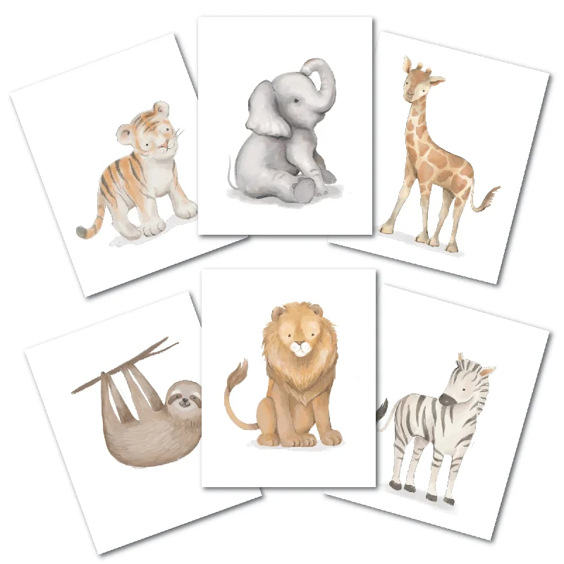 Baby Jungle Unframed Wall Art