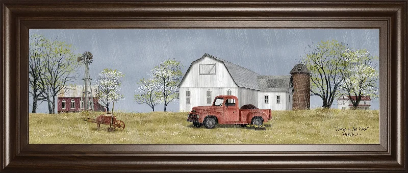 Spring On The Farm By Billy Jacobs - Dark Gray