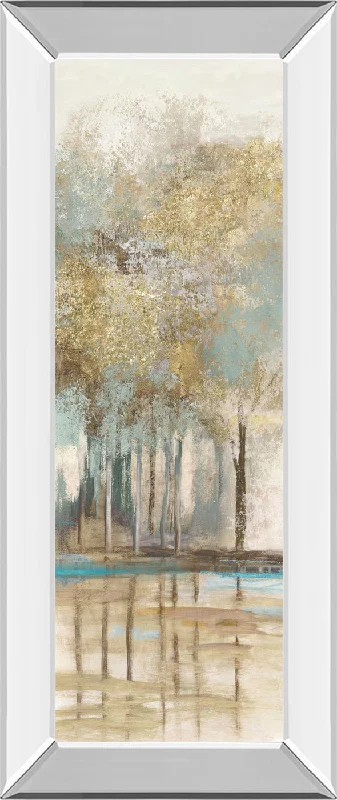 Woodlot II By Allison Pearce - Mirrored Frame Wall Art - Light Brown