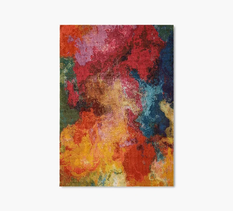 Abstract Palt 5 x 8 Rug