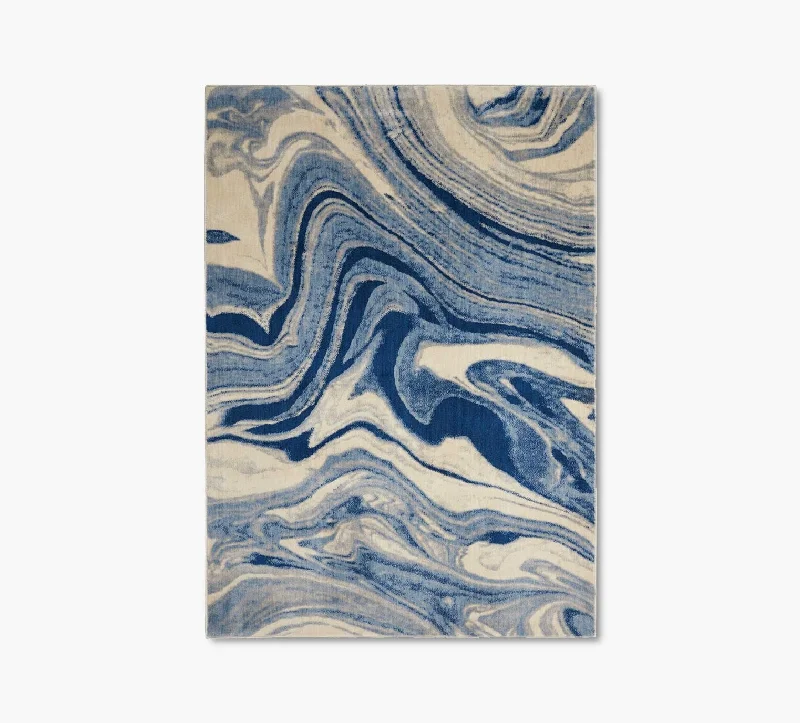 Blue Marble 5 x 8 Rug