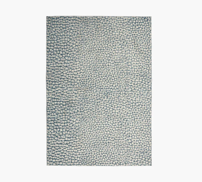 Blue Pebble 5 x 8 Rug