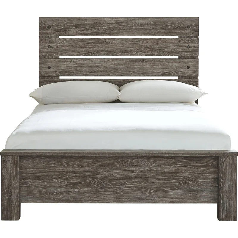 Cazenfeld Full Panel Headboard - Black/Gray