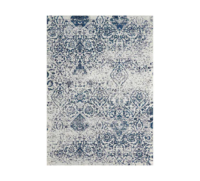 Damask Navy 5 x 8 Rug