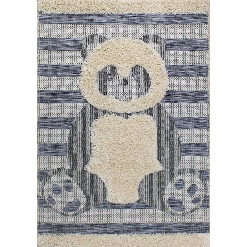 Kids Panda Area Rug - 5'x8'