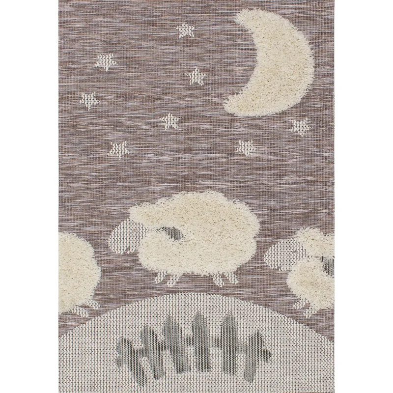 Kids Sheep Area Rug - 5'x8'