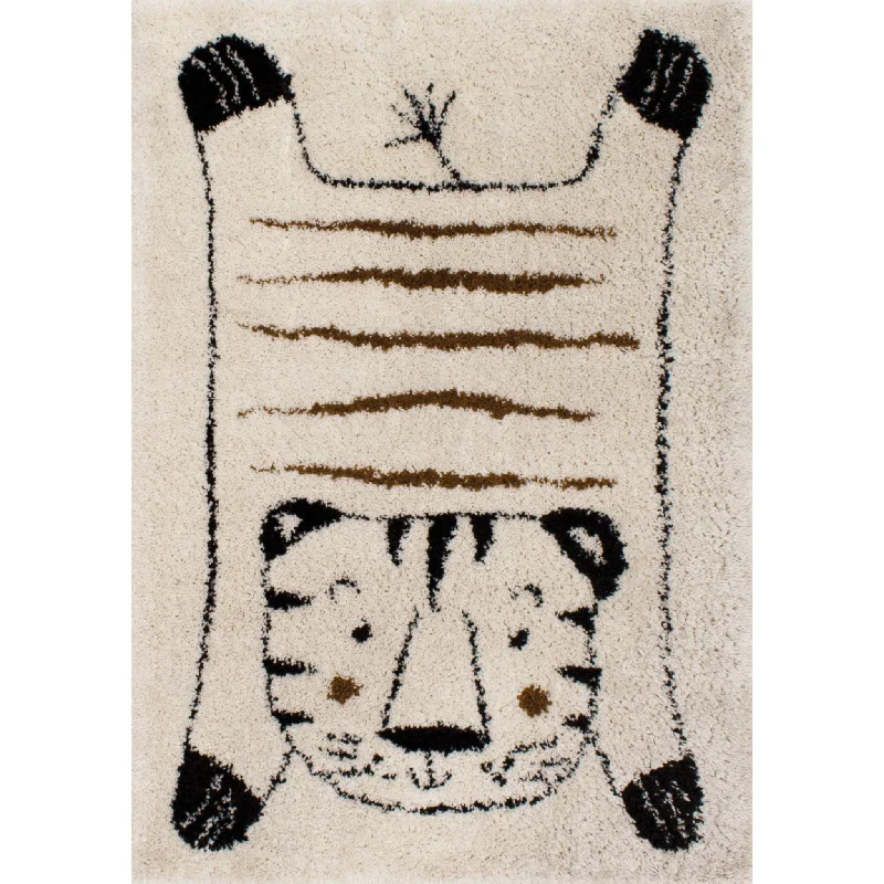 Kids Tiger Area Rug - 5'x8'