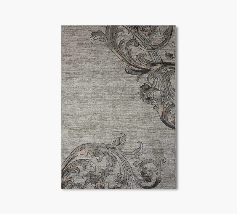 Maxell Grey Swirl 5 x 8 Rug