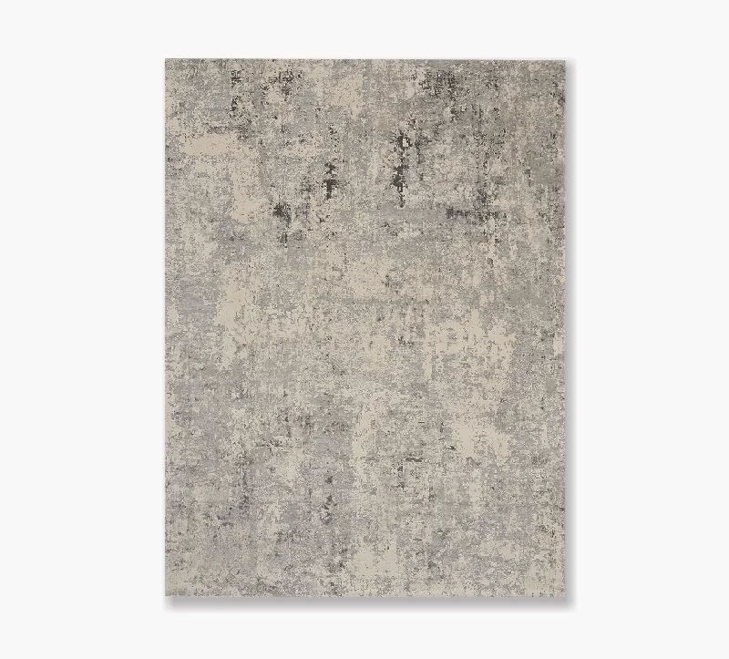 Rustic Textures Grey and Beige 5 x 8 Rug