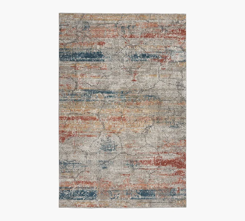 Rustic Textures Multi 8 x 10 Rug