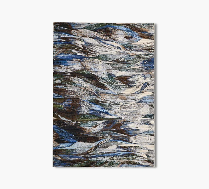 Sea Waves 5 x 8 Rug