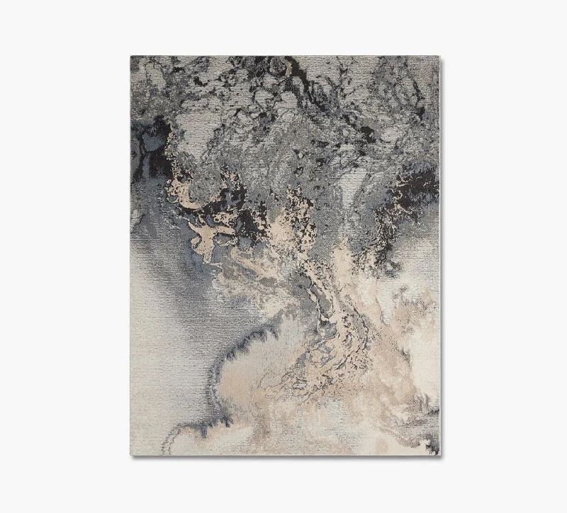 Watercolor Grey 8 x 10 Rug